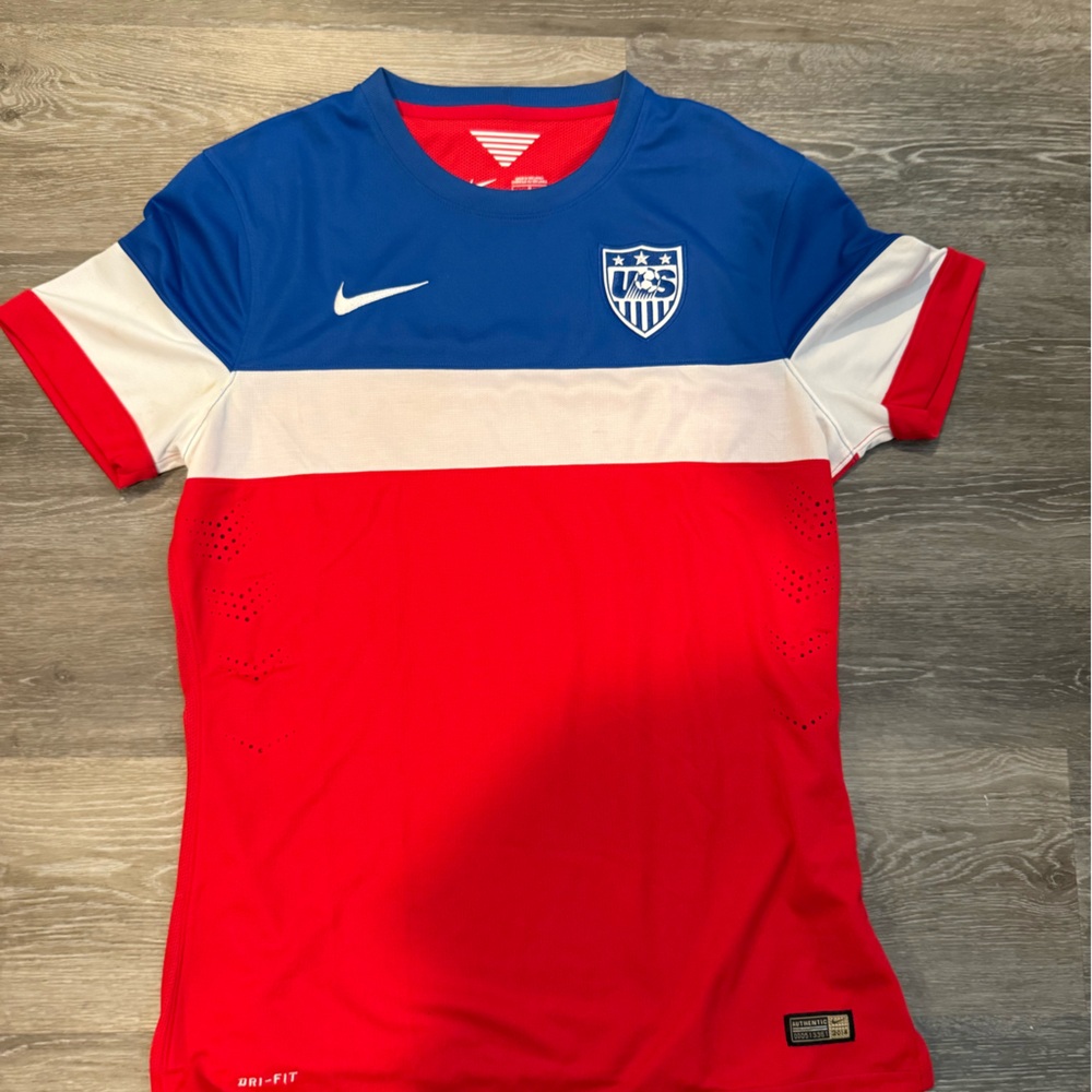 Nike Red and Blue Dri-FIT Jersey
